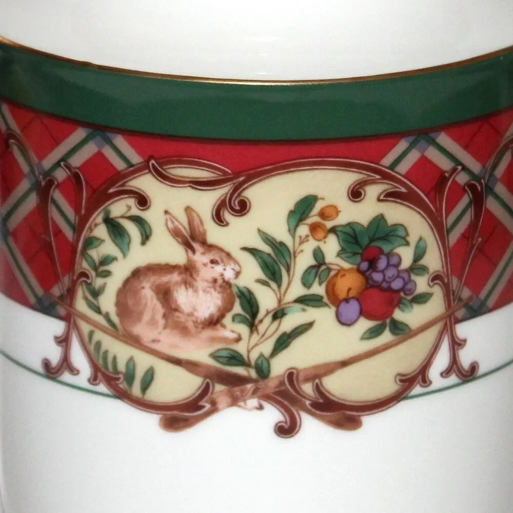 Noritake Royal Hunt 3930 Flower Vase 9” porcelain vintage french english cottage